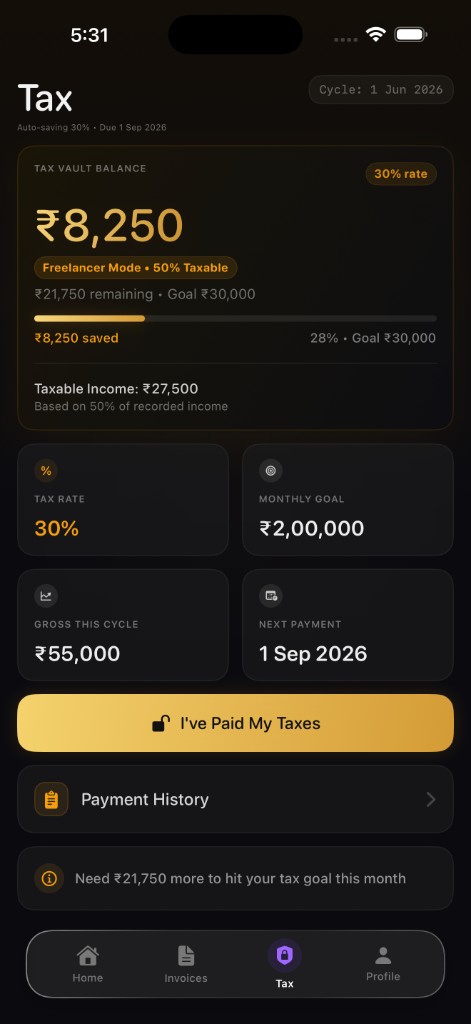 Saflo tax screen